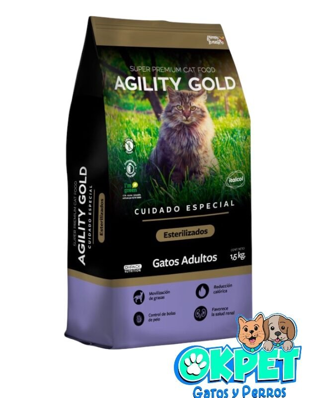AGILITY GOLD GATOS ESTERILIZADOS