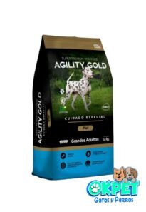 AGILITY GOLD GRANDES ADULTOS PIEL SALMON/CORDERO