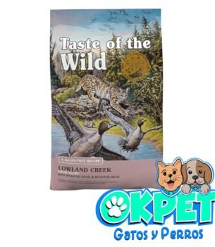 TASTE OF THE WILD GATO LOWLAND CREEK CON CODORNIZ Y PATO ASADO