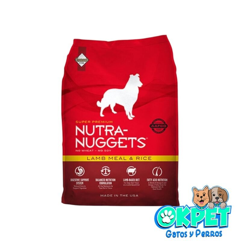 NUTRA NUGGETS ADULTO CORDERO Y ARROZ